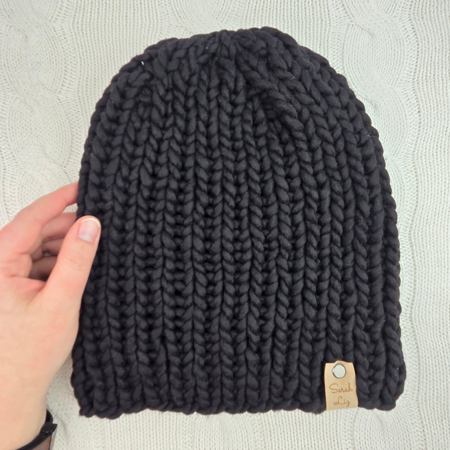 Ribbed Beanie - Black