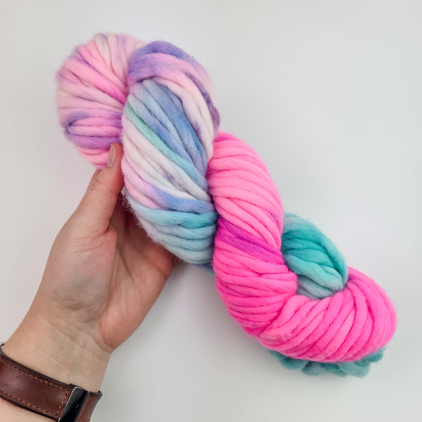 Hand dyed yarn - Neon Winter