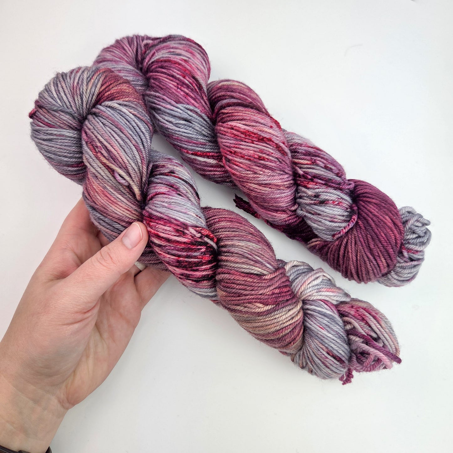 Hand Dyed Yarn - Plum Pudding on DK