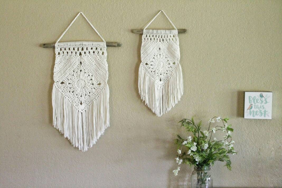 Crochet Wall Hanging With Fringe