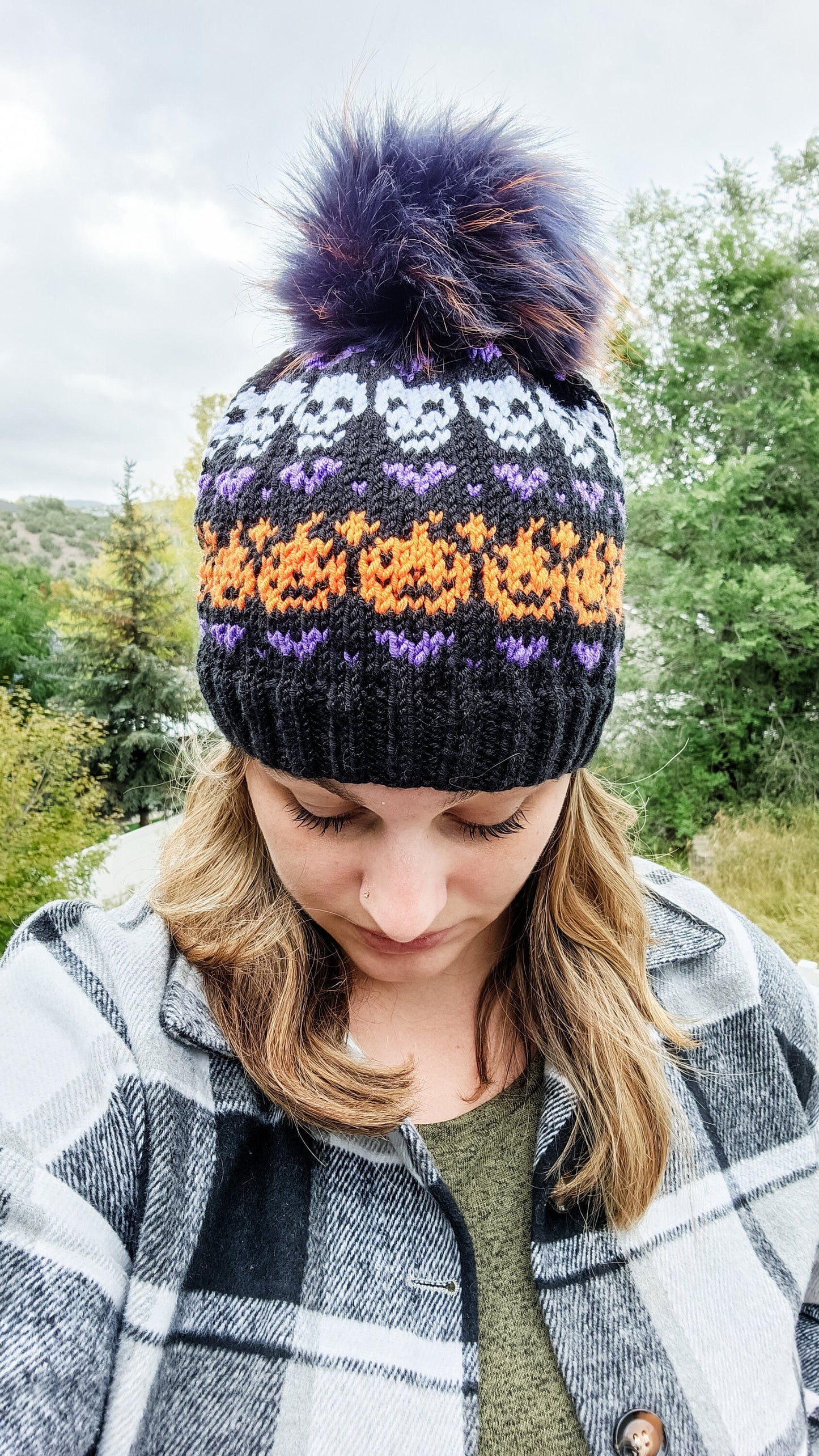 KNITTING PATTERN - Trick or Treat Beanie