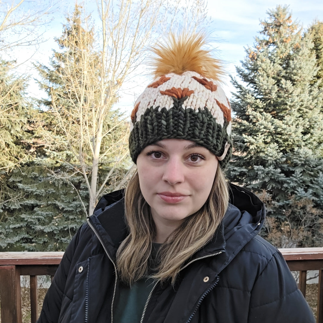 Dandelion Hat - Olive/Caramel