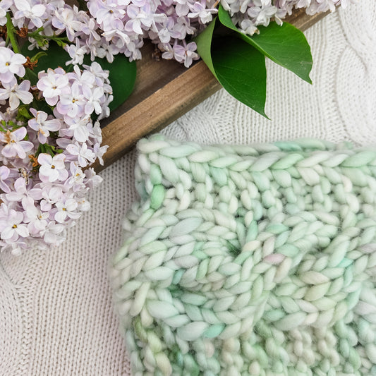 Cable knit earwarmer