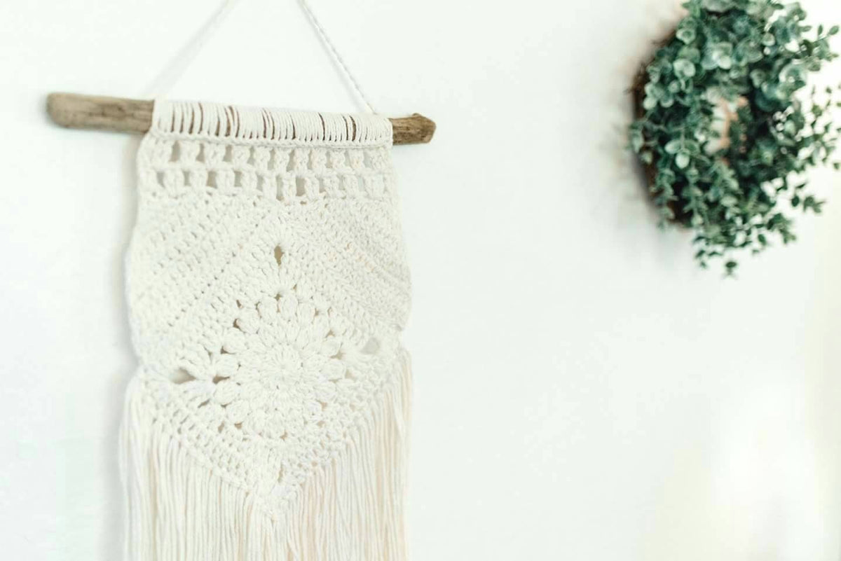 Crochet Wall Hanging With Fringe