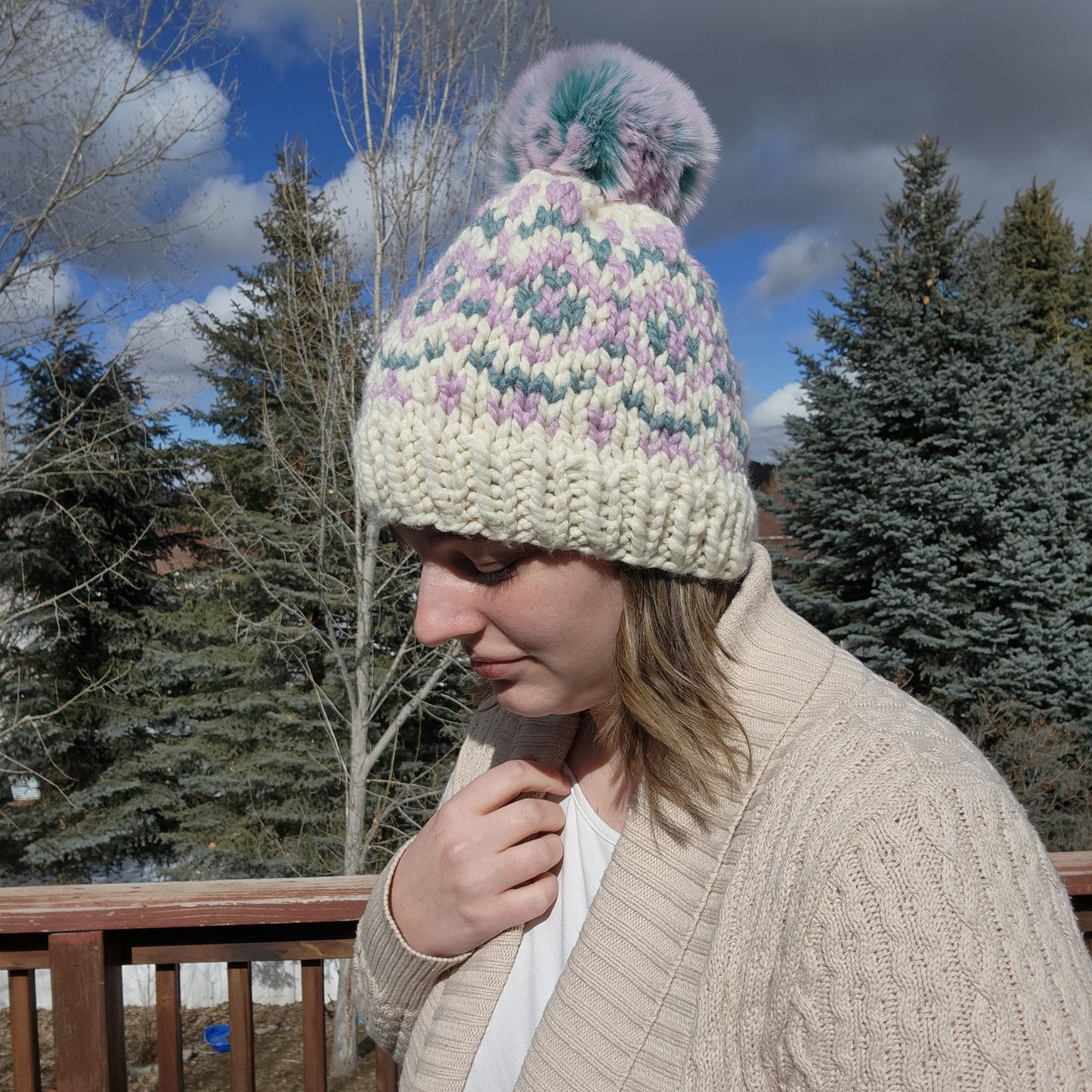 Lavender Fields Beanie