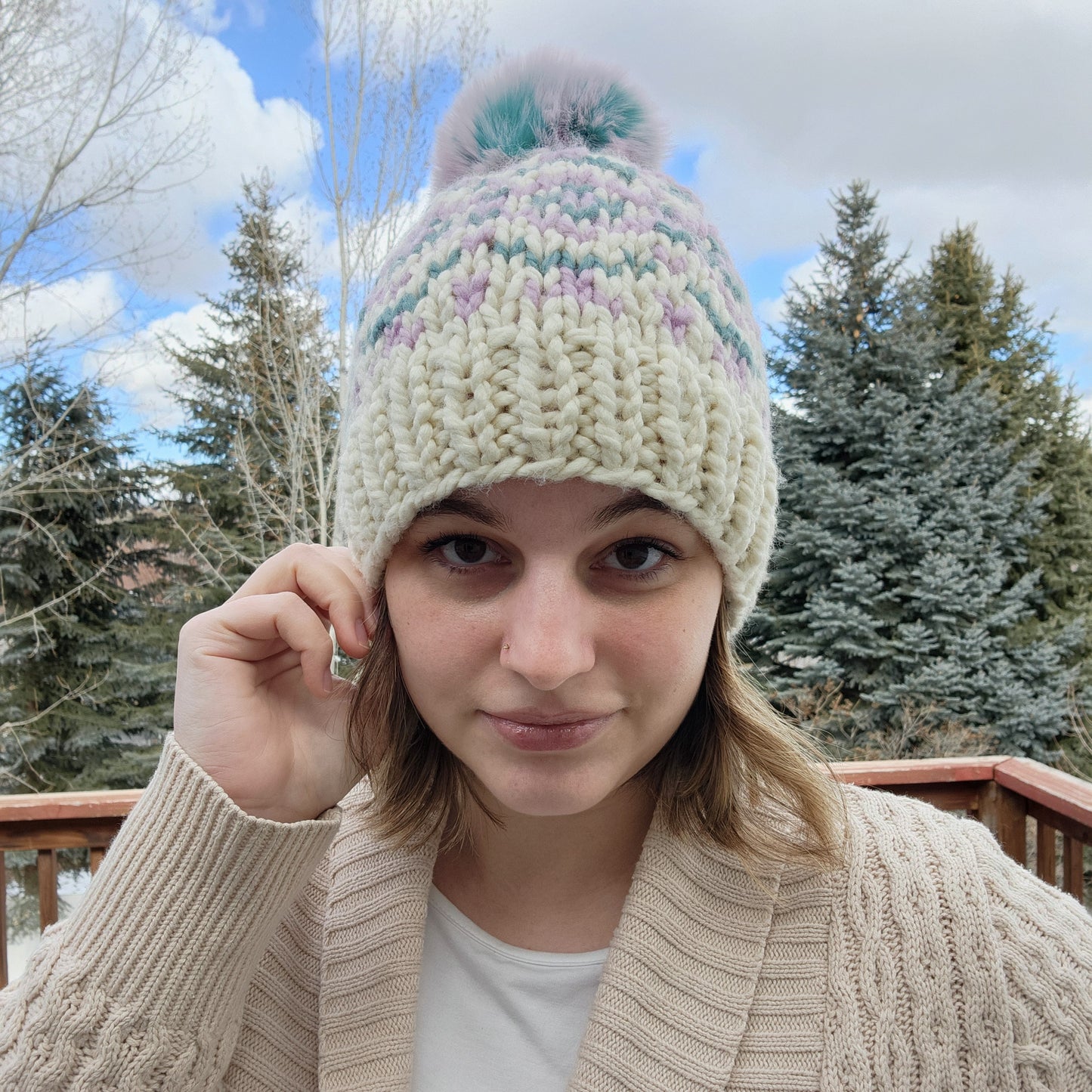 Lavender Fields Beanie