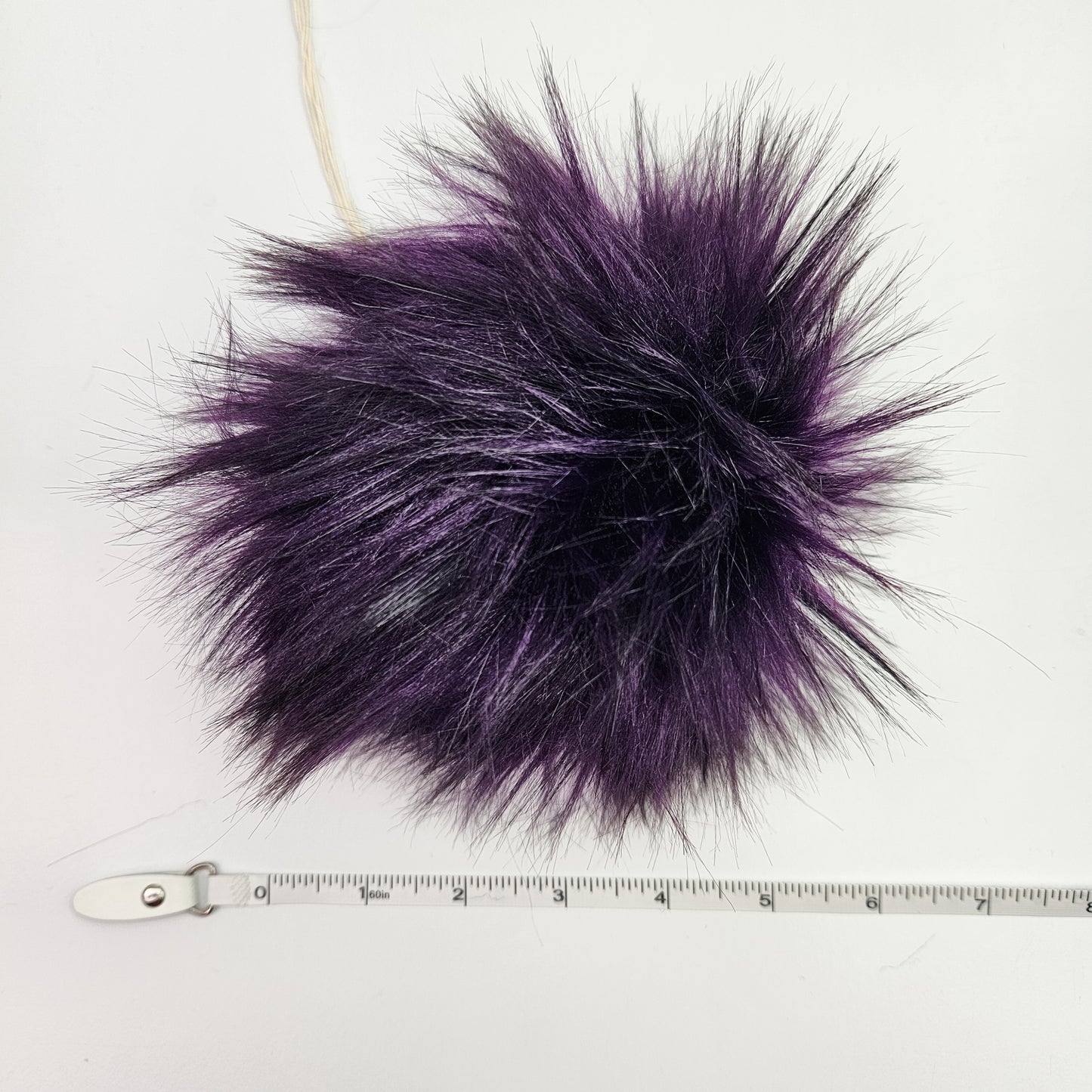 Purple Faux Fur Pom