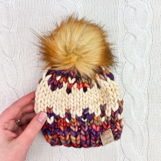 Fair Isle Baby Beanie - Newborn