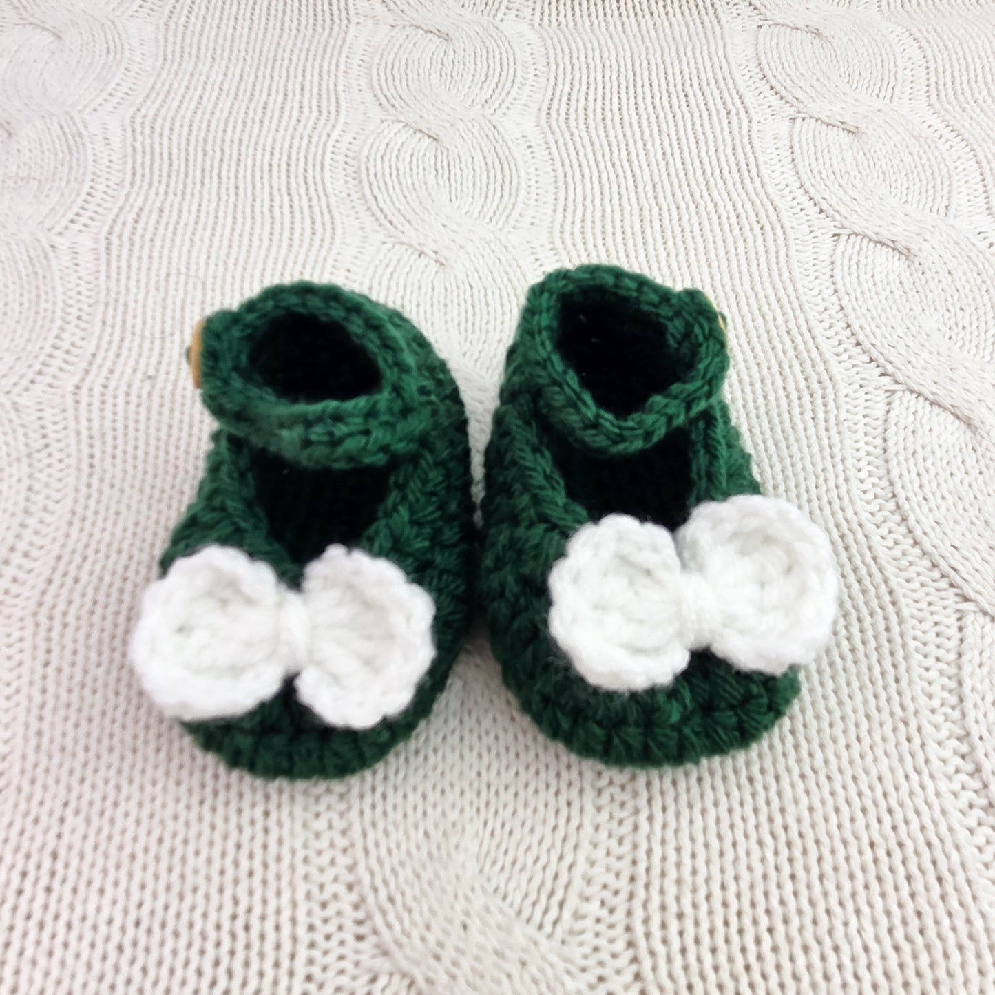 Mary Jane Booties 0-3 months - Green