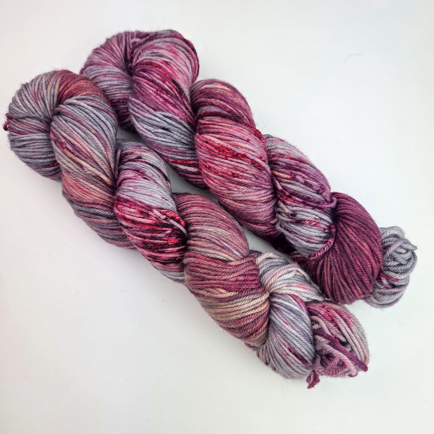 Hand Dyed Yarn - Plum Pudding on DK