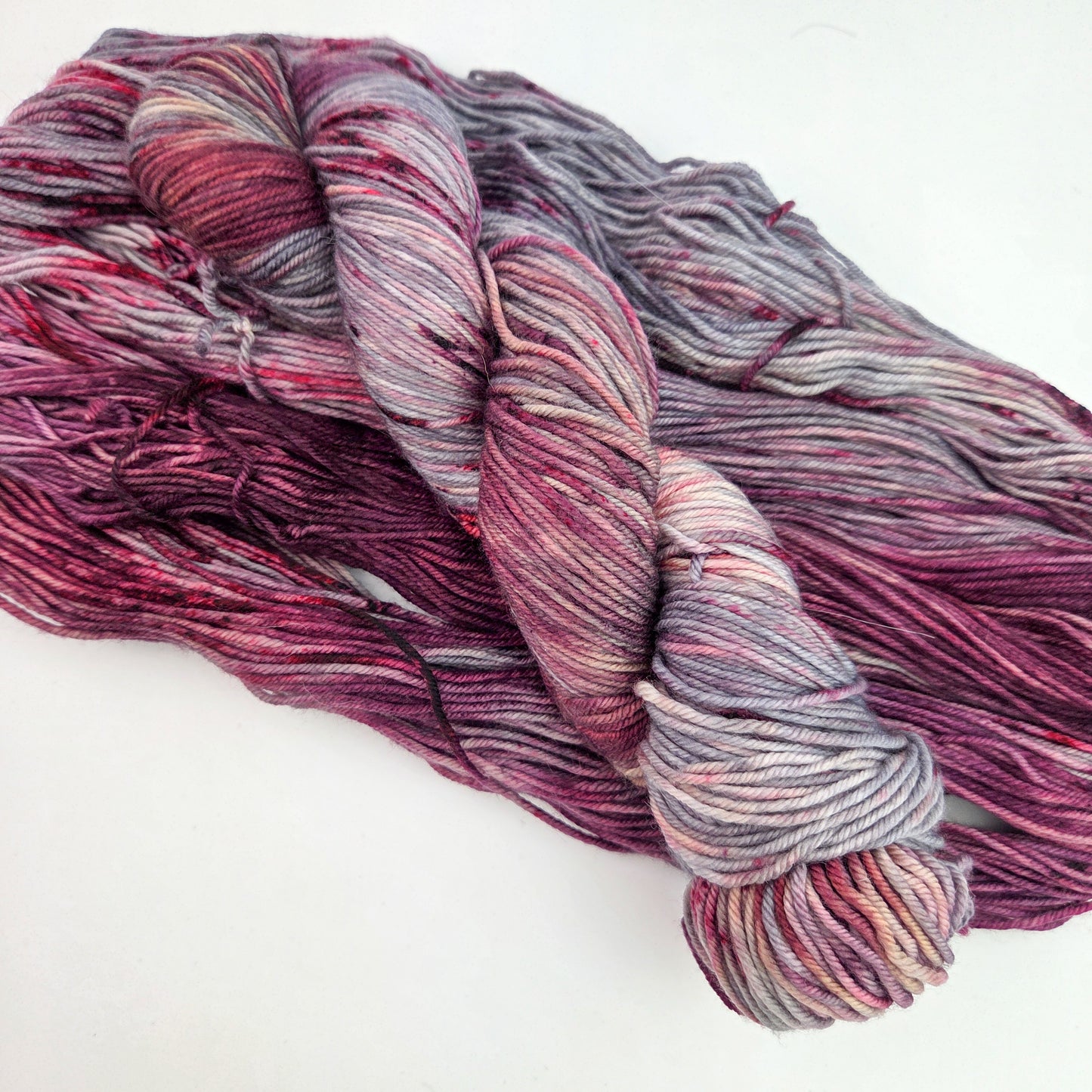 Hand Dyed Yarn - Plum Pudding on DK