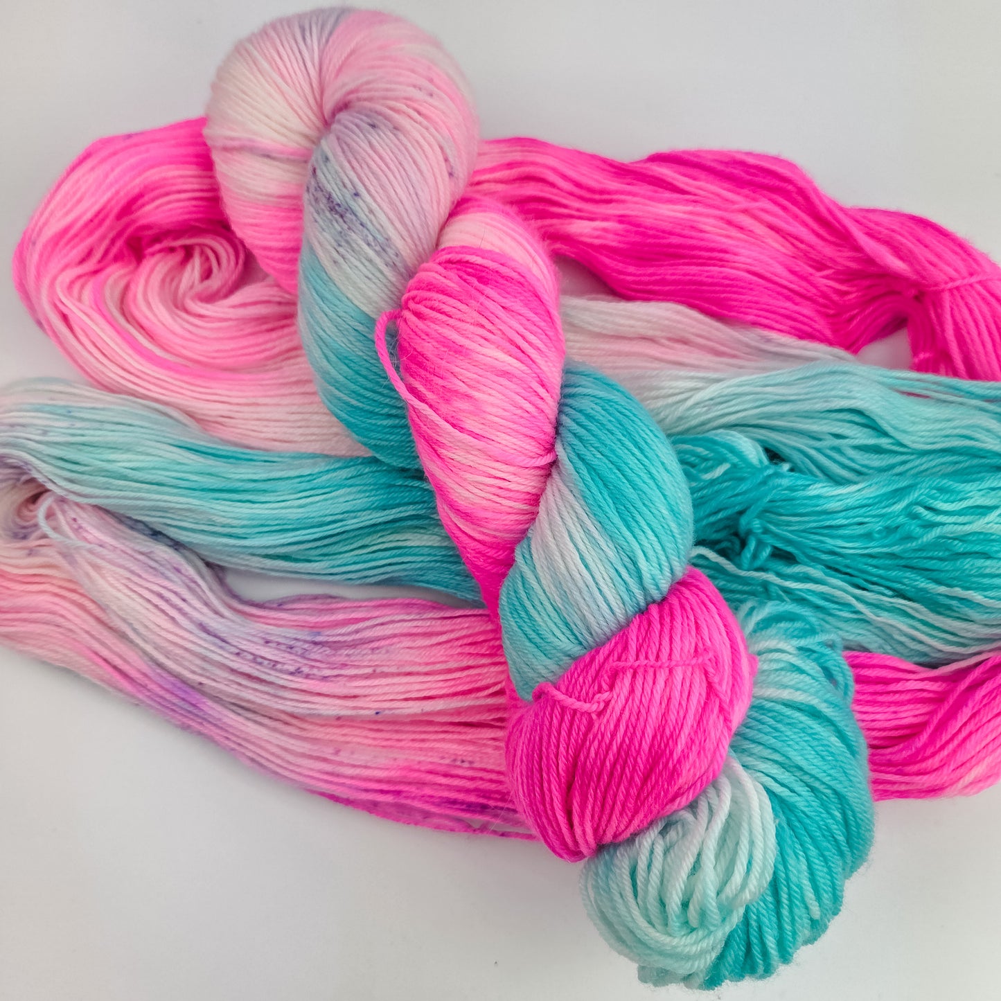 Hand dyed yarn - Neon Winter
