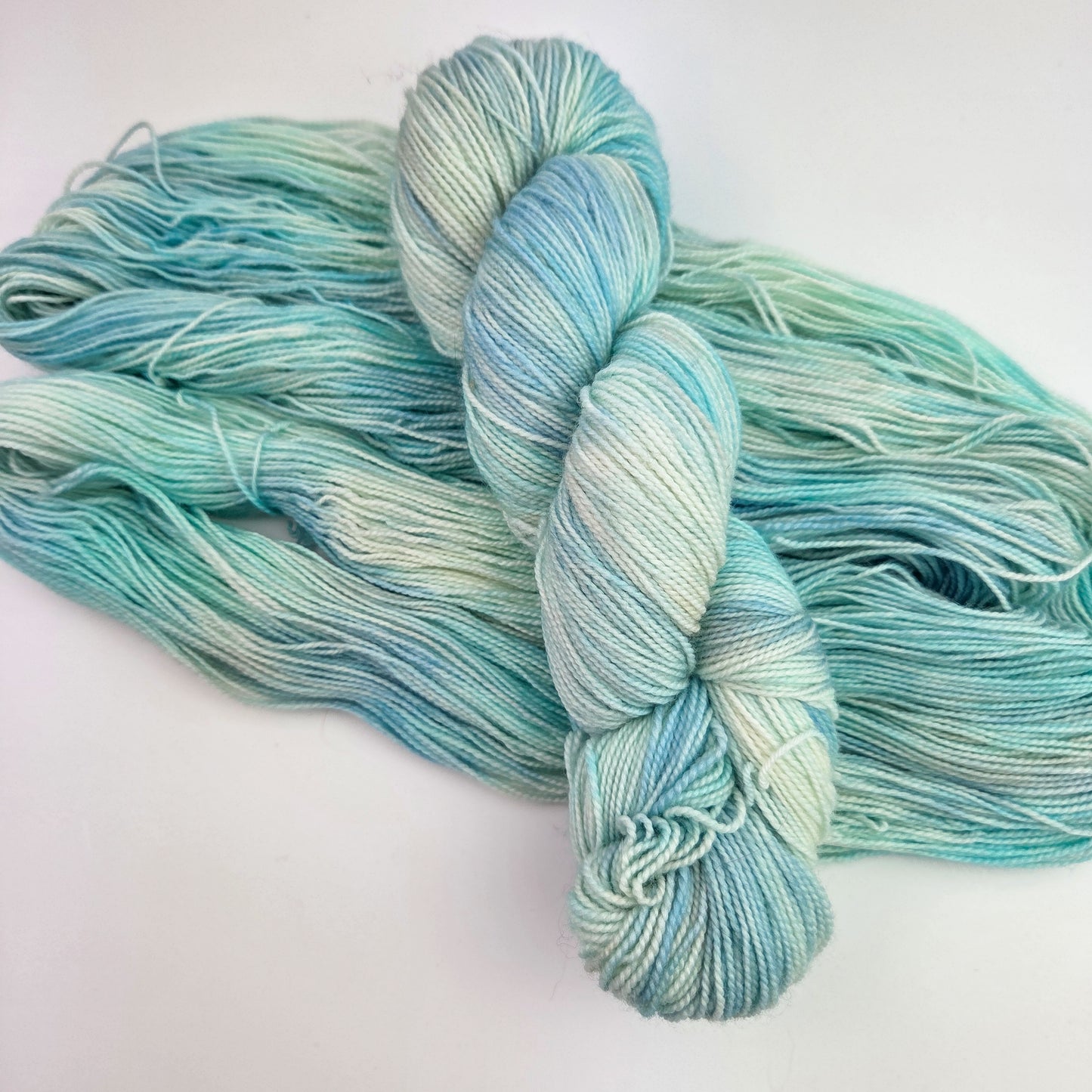 Hand Dyed Yarn - Seaglass on Fingering/Sock