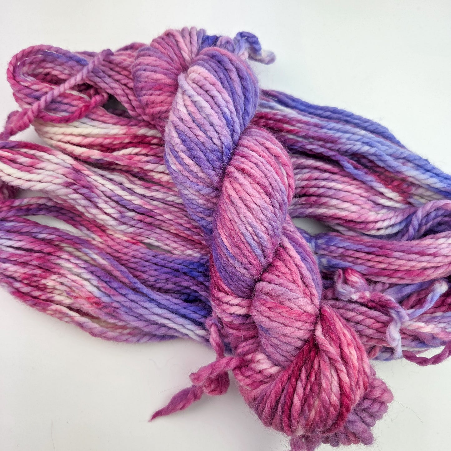 Hand Dyed Yarn - Azalea - On Super Bulky Wool/Alpaca Blend