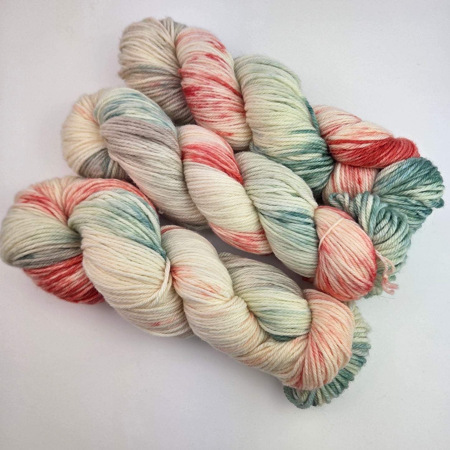 Hand Dyed Yarn - Peach Blossom on DK