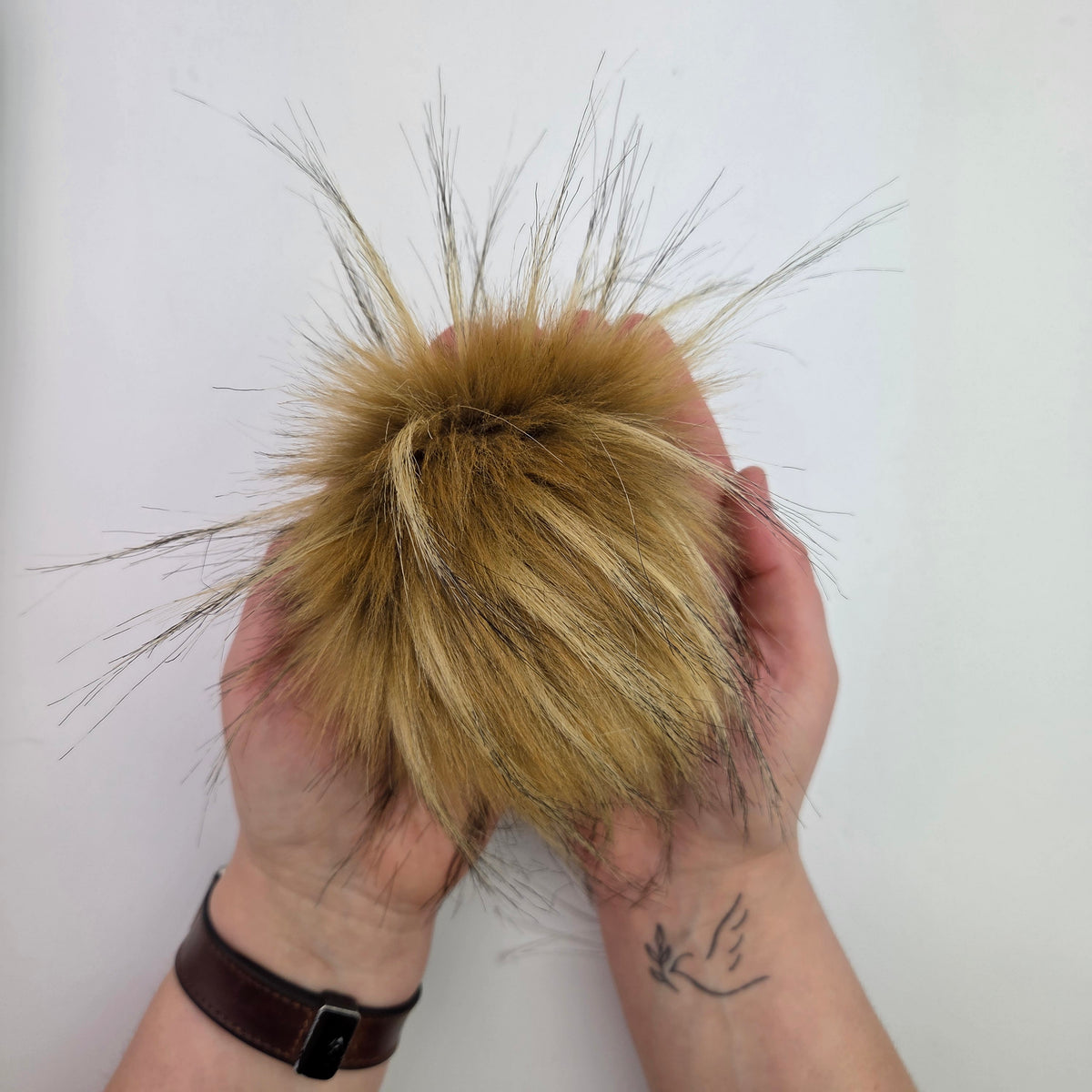 Golden Fox Faux Fur Pom