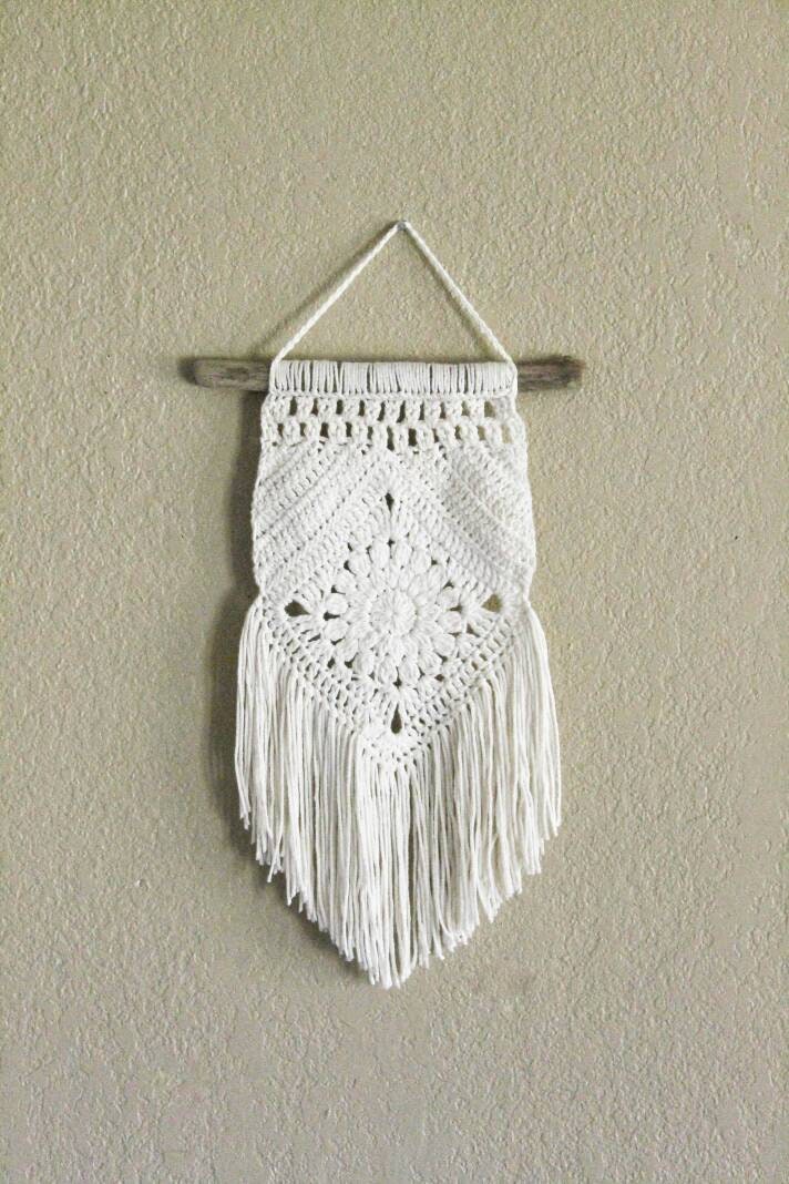 Crochet Wall Hanging With Fringe