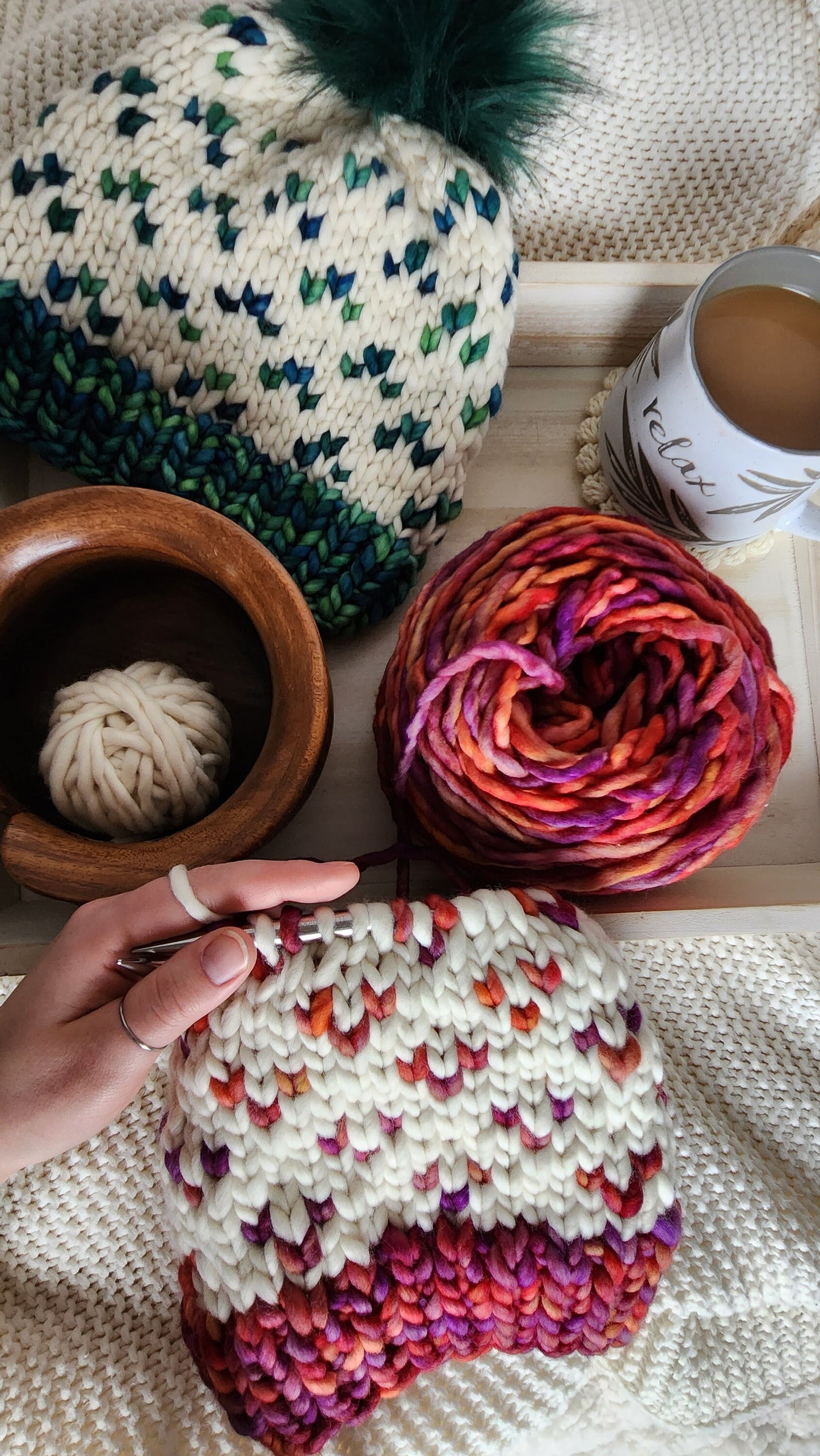 KNITTING PATTERN - Birds of a Feather Beanie