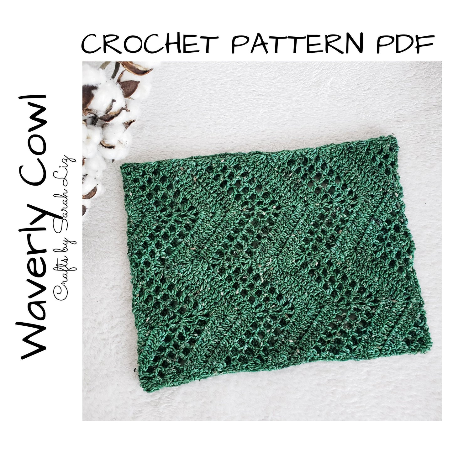 CROCHET PATTERN - Waverly Cowl