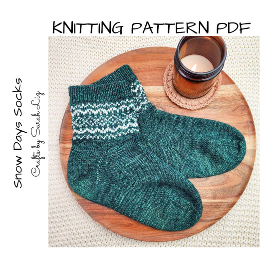 KNITTING PATTERN - Snow Days Socks