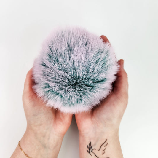 Lavender Fields Faux Fur Pom