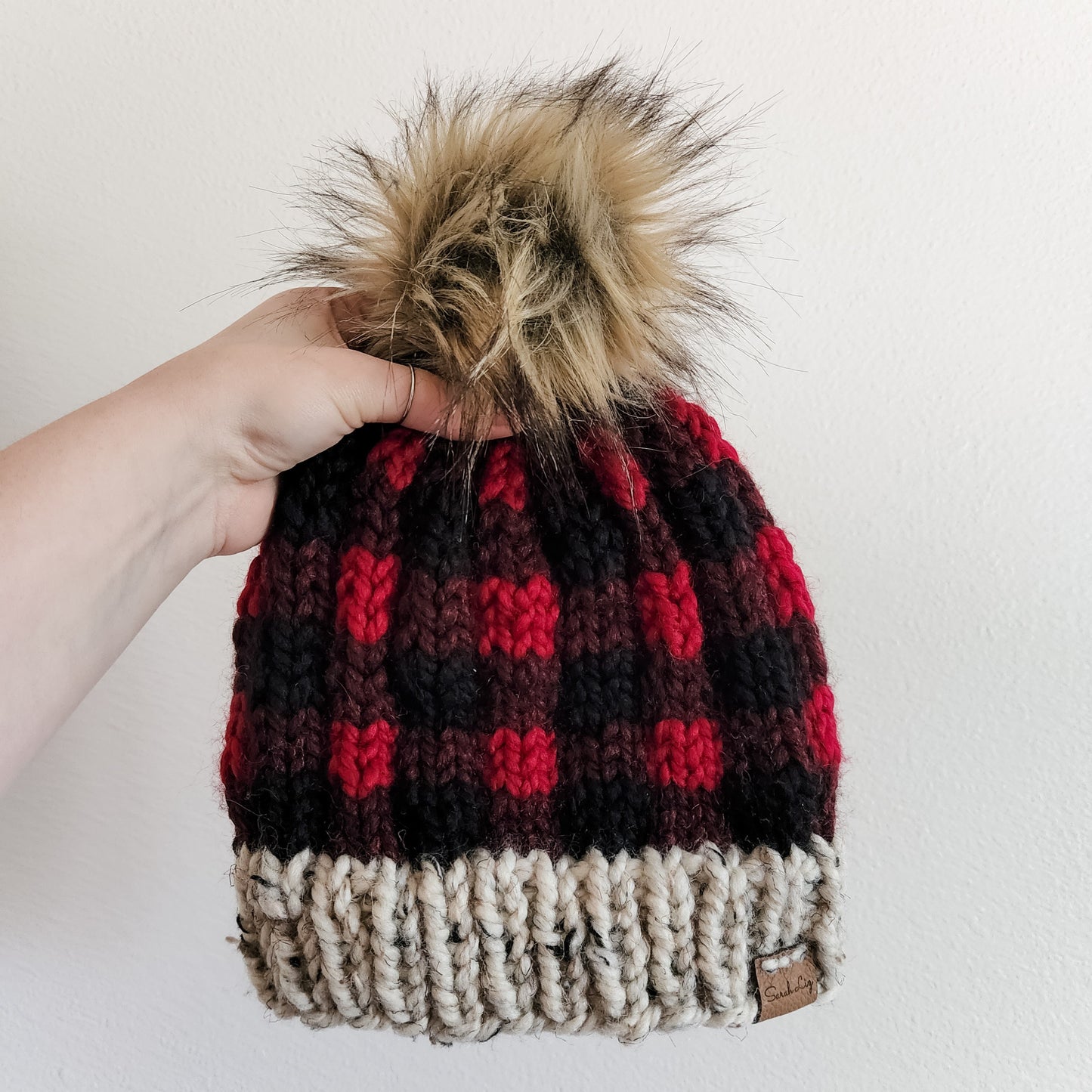 PREORDER - Women's Plaid Knit Beanie