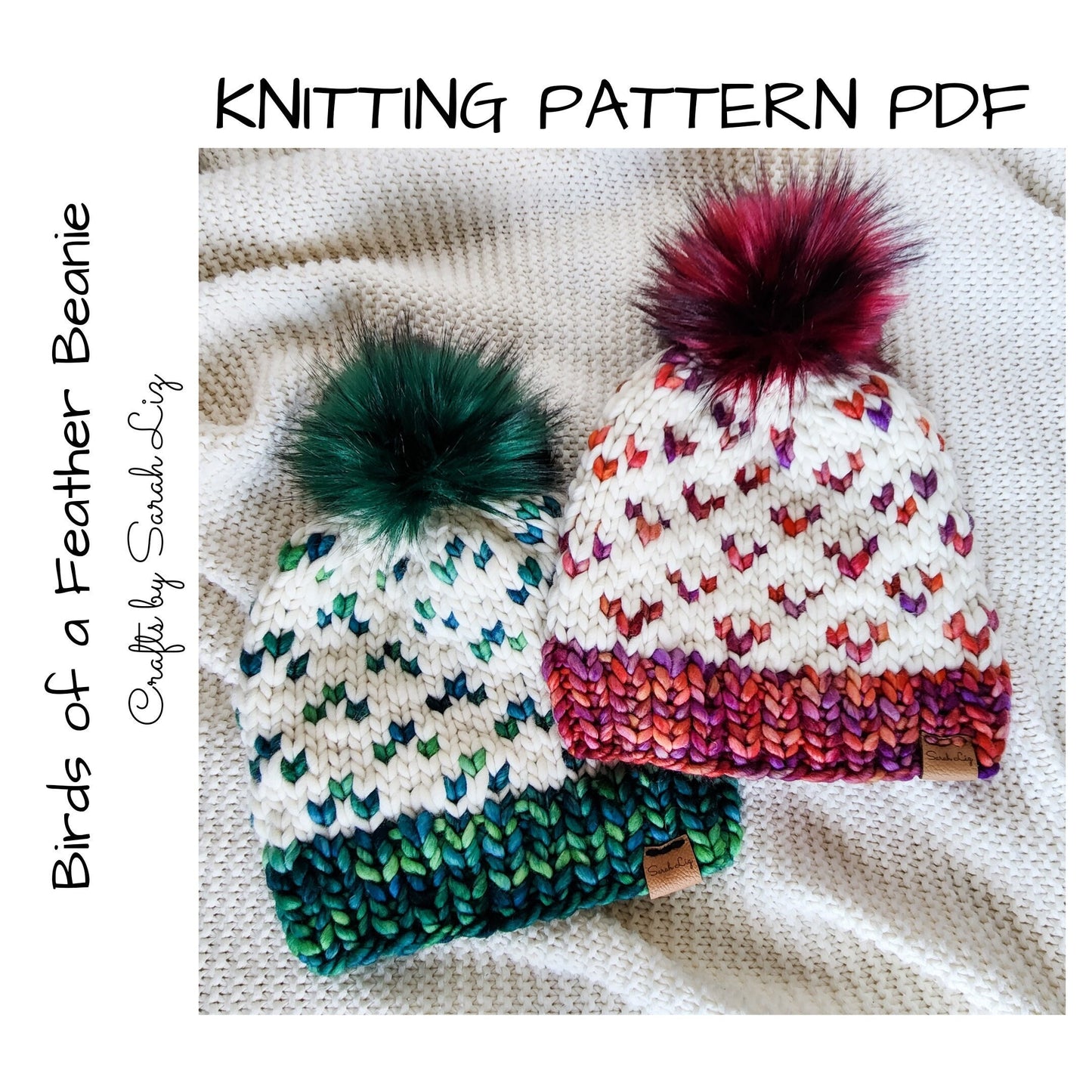 KNITTING PATTERN - Birds of a Feather Beanie