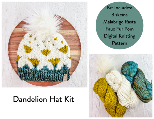 Dandelion Hat Kit - Teal