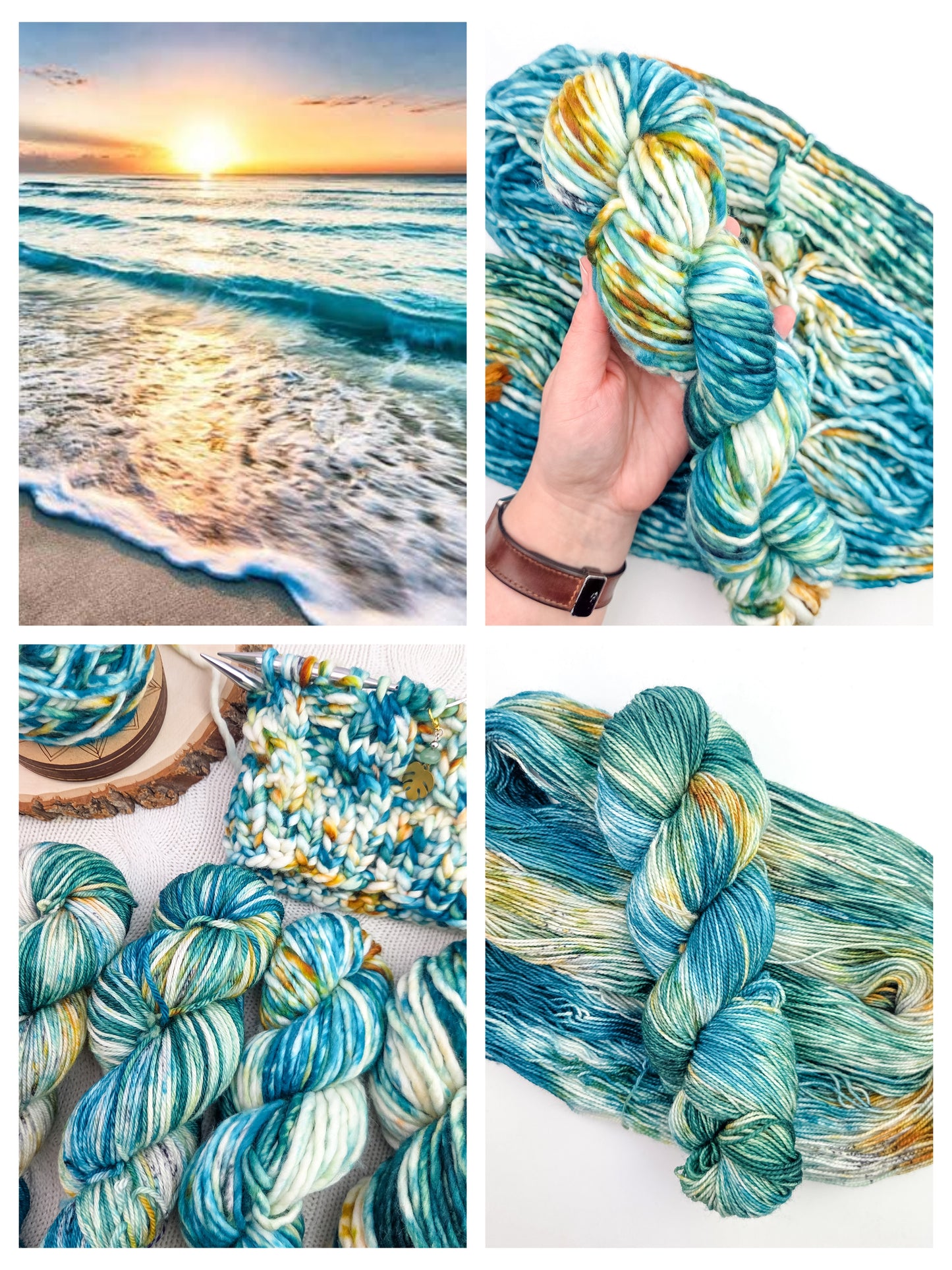 Hand dyed yarn - Beach Vacay