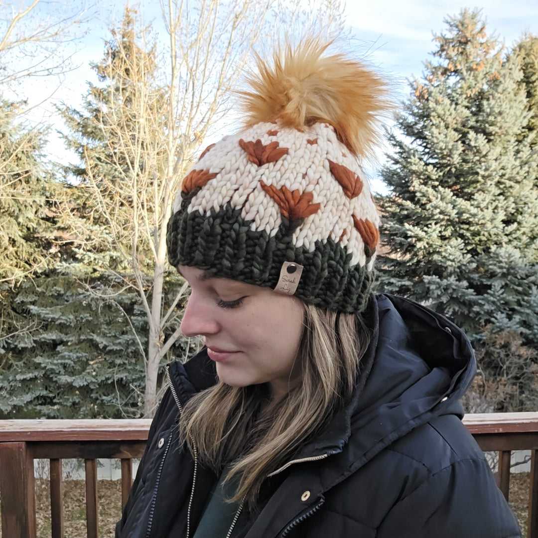 Dandelion Hat - Olive/Caramel