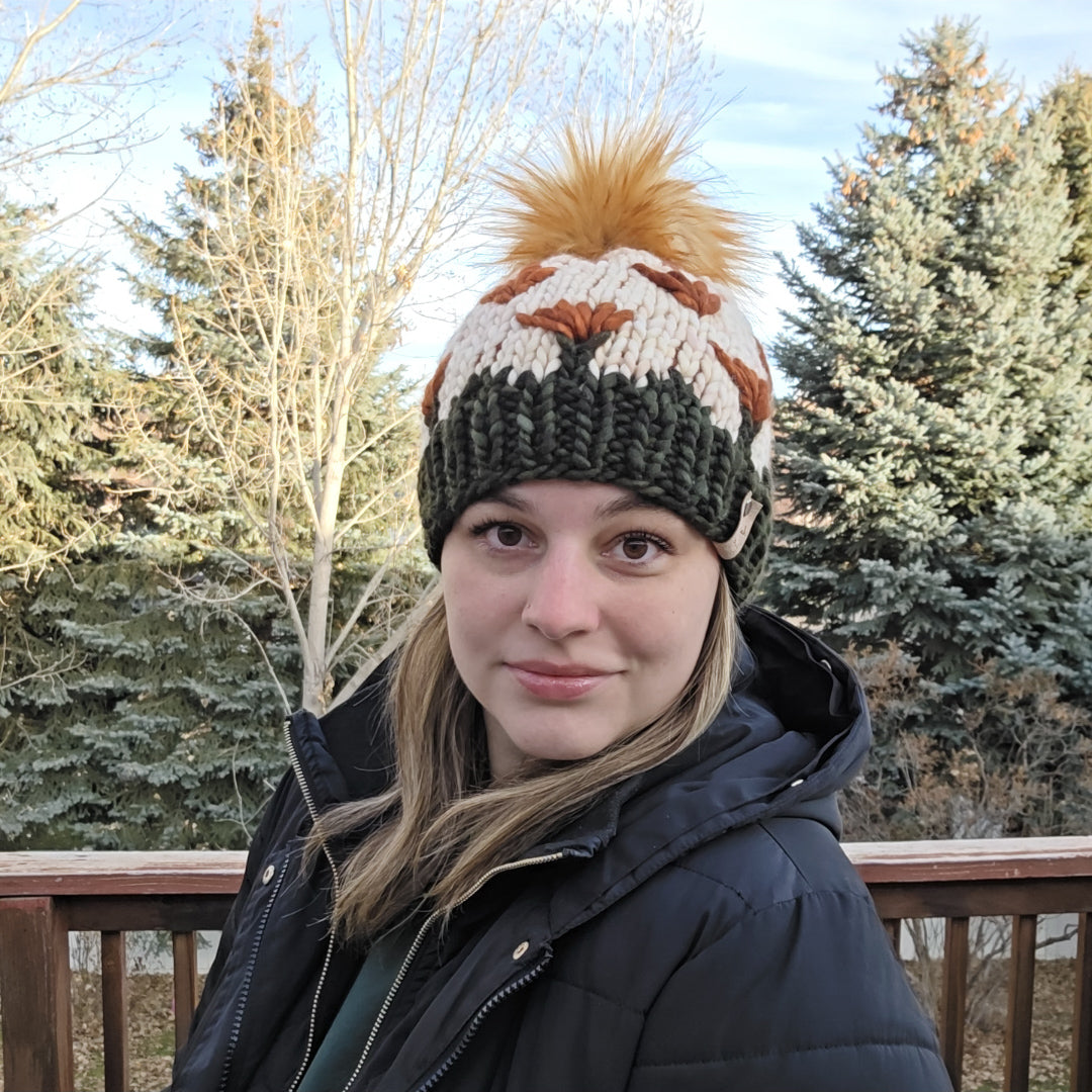 Dandelion Hat - Olive/Caramel