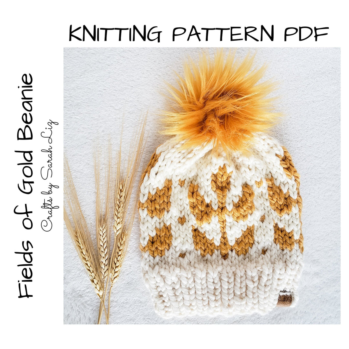 KNITTING PATTERN - Fields of Gold Beanie