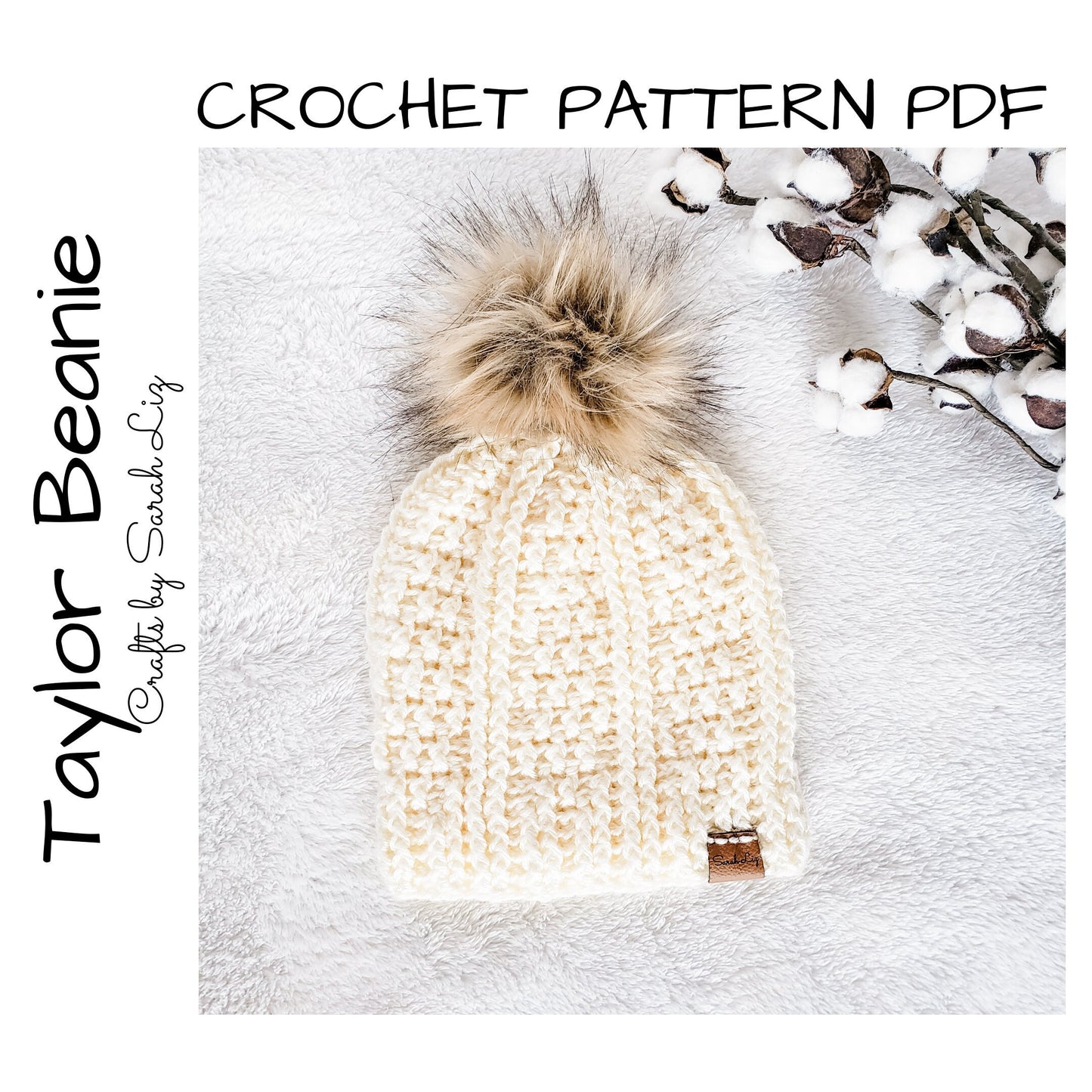 CROCHET PATTERN - Taylor Beanie