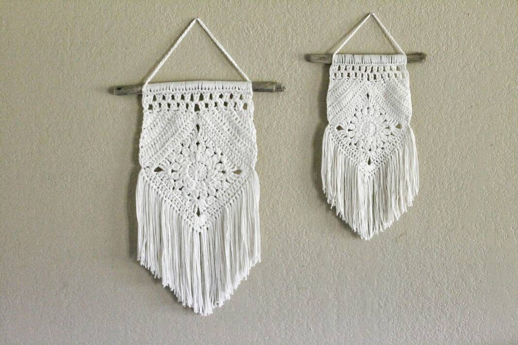 Crochet Wall Hanging With Fringe