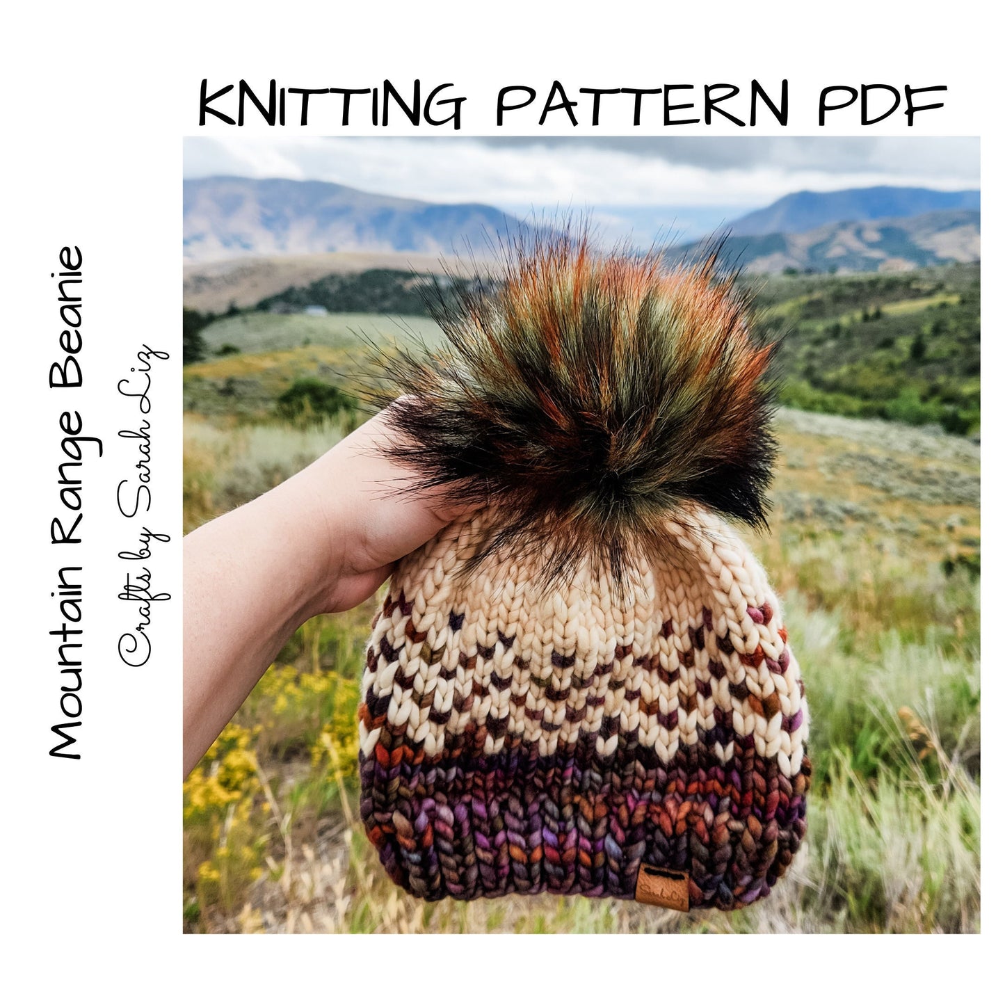 KNITTING PATTERN - Mountain Range Beanie