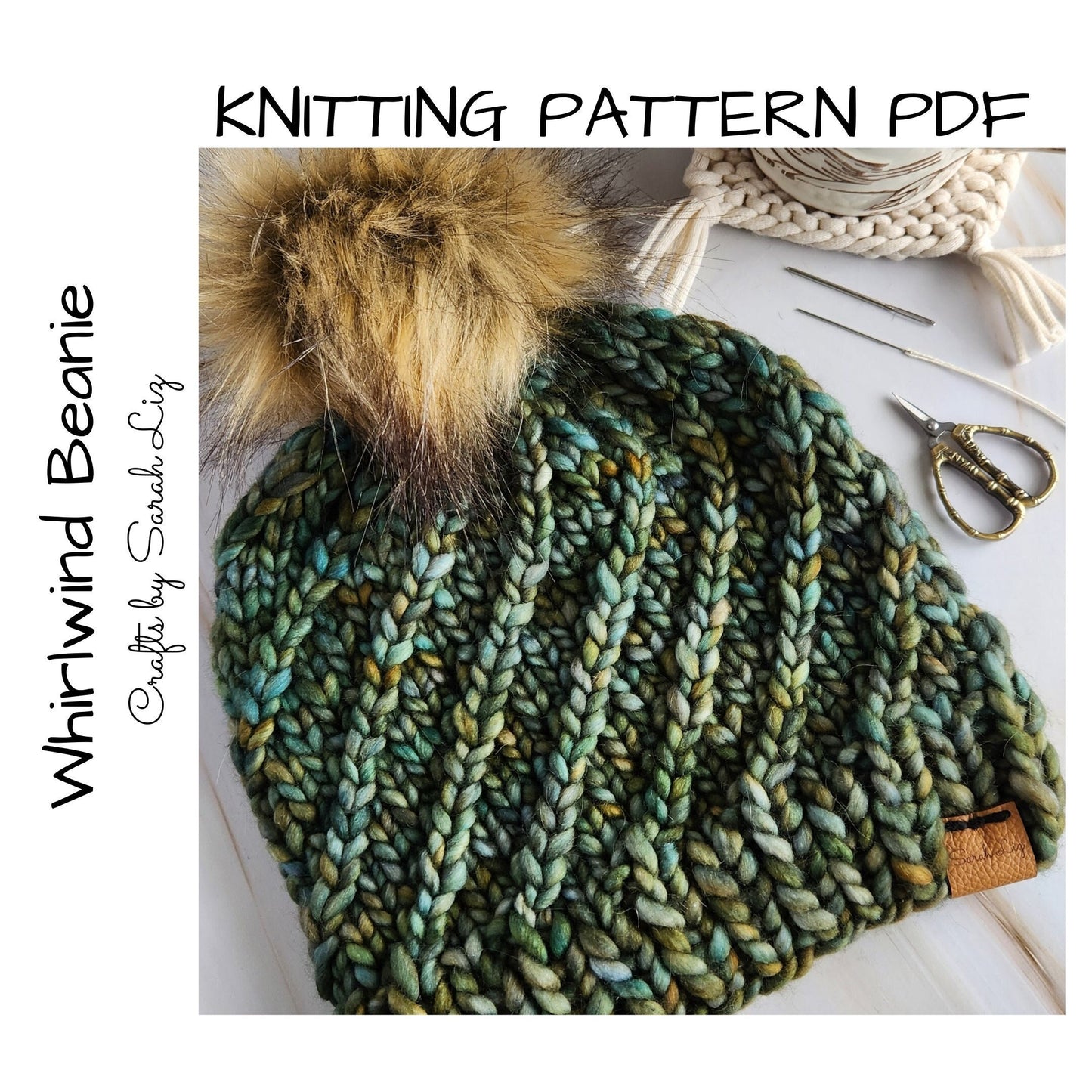 KNITTING PATTERN - Whirlwind Beanie