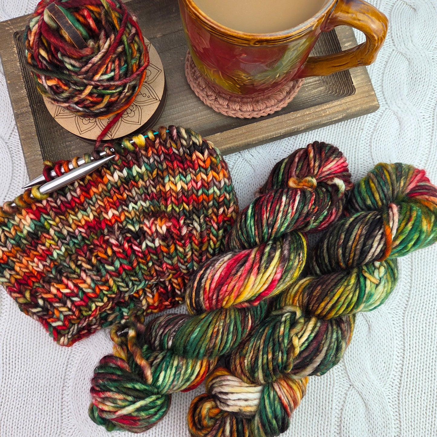 Hand dyed yarn - Fall Y'all