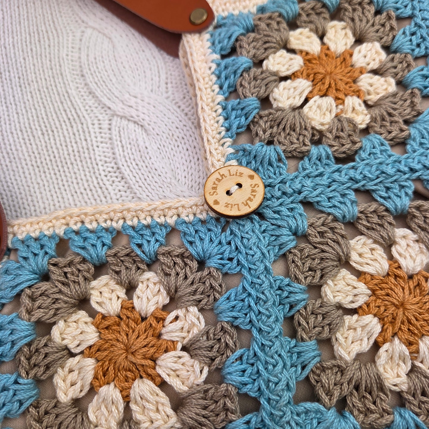 Daisy Granny Square Purse
