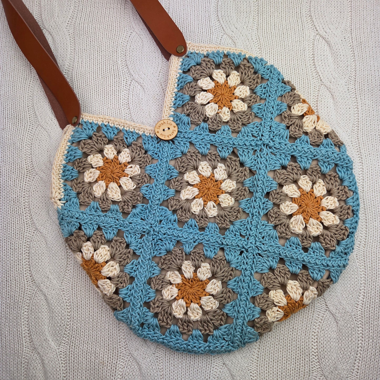 Daisy Granny Square Purse